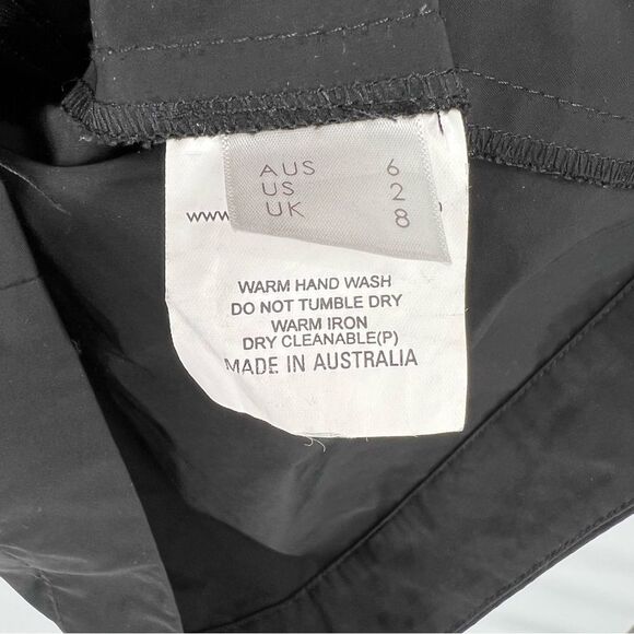Camilla and Marc Black Funnel Neck Sleeveless Zipper Dress Sz 2 - Picture 7 of 8